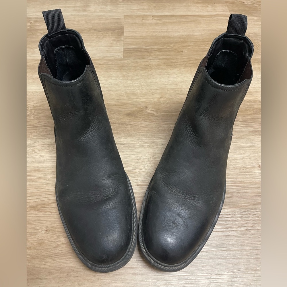 Mens Frye Jackson Black Leather Chelsea Boots